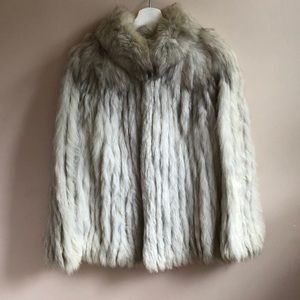 Norwegian blue fox coat